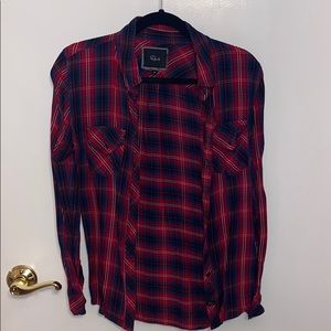 Rails button down